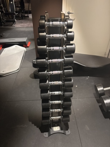1443749-3 Racks 2 pcs with dumbbells - Gymleco