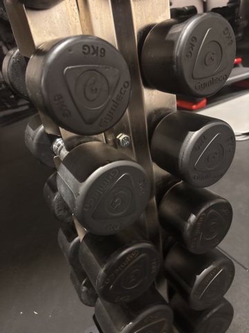 1443749-7 Racks 2 pcs with dumbbells - Gymleco