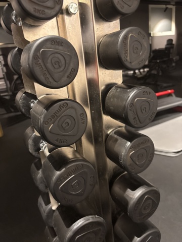 1443749-8 Racks 2 pcs with dumbbells - Gymleco