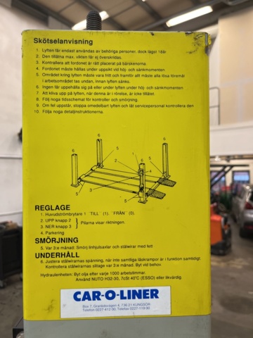 1430038-7 Fyrpelarlyft - Ravaglioli RAV421