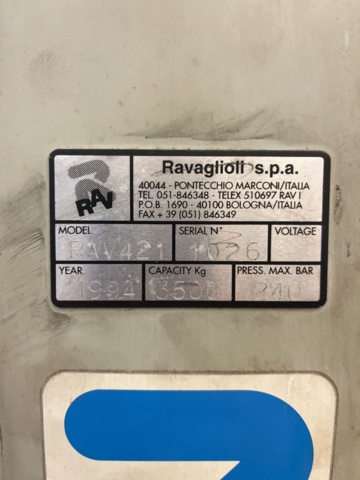 1430038-16 Fyrpelarlyft - Ravaglioli RAV421