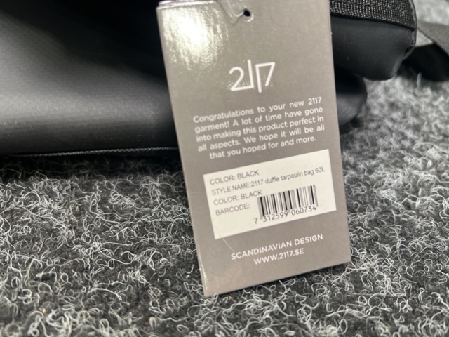 1457819-6 2 st duffelbags 60 & 87L, 2117 Of sweden