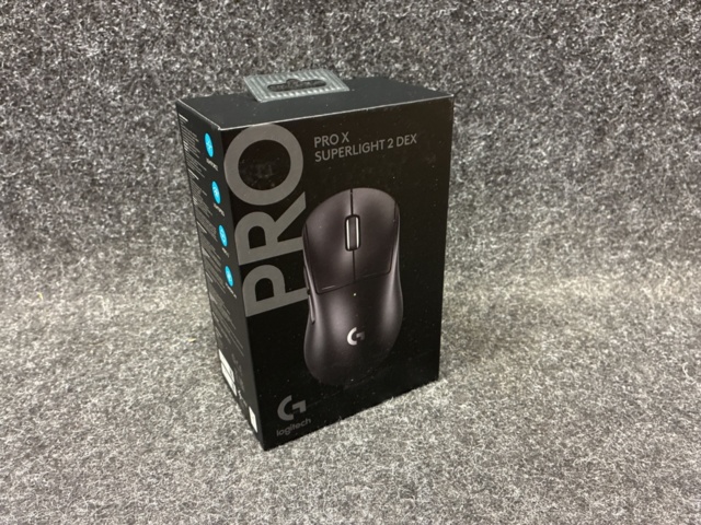 1448410-2 Logitech G Pro X Superlight 2 DEX Wireless Gaming Mouse (Black)