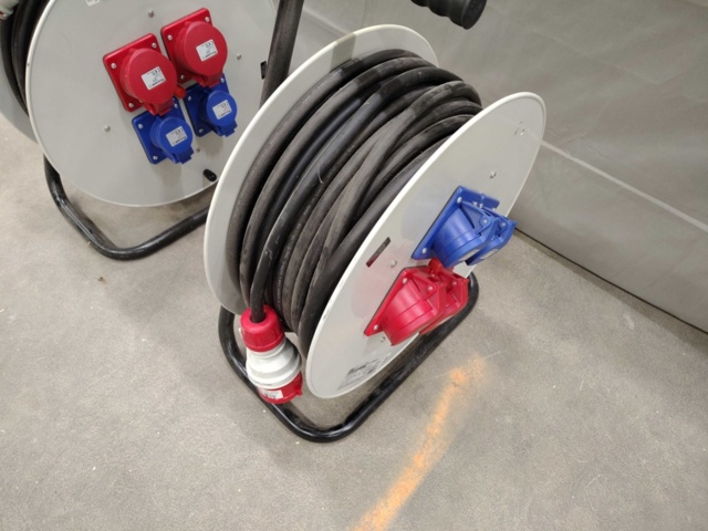 1455590-2 Cable reels 2 pcs – Electrocable, 30 m, 400 V, industrial use