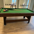 1442218-1 Biljardbord 280 x 114cm, höjd 78cm, 3st köer