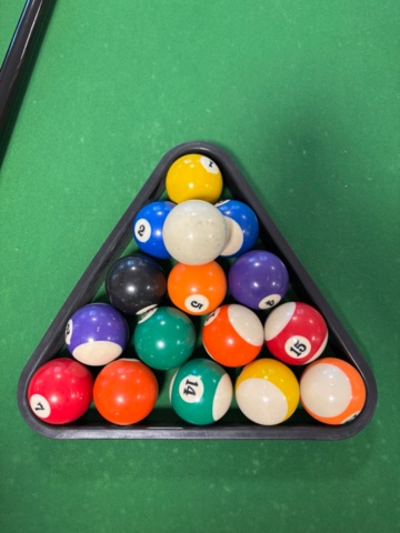 1442218-3 Biljardbord 280 x 114cm, höjd 78cm, 3st köer