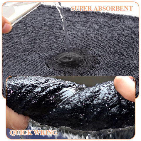 1460514-2 3 pcs Microfiber car wipes 50×80 cm – double-sided 1200 g/m² - Free shipping