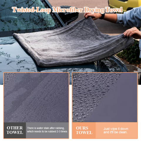 1460514-3 3 pcs Microfiber car wipes 50×80 cm – double-sided 1200 g/m² - Free shipping