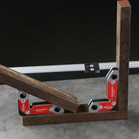 1460518-4 6 st Svetsmagneter WM7-S Vinkelmagnet – 30 kg dragkraft - Fri frakt