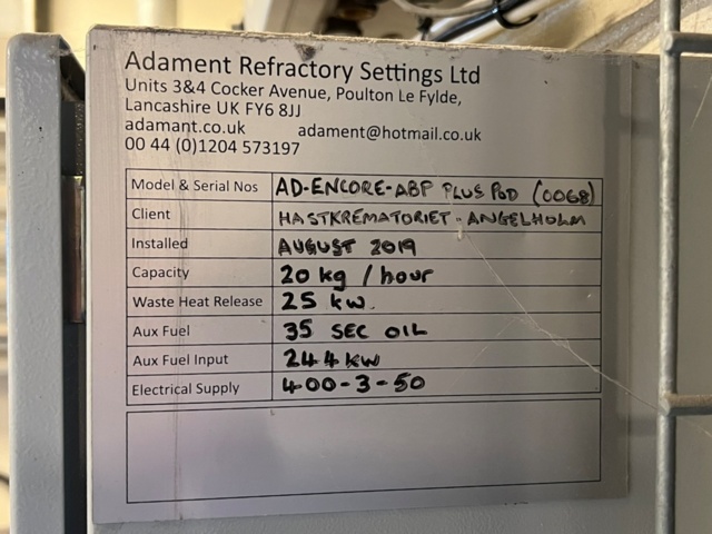 1426200-19 Cremation facility for small animals