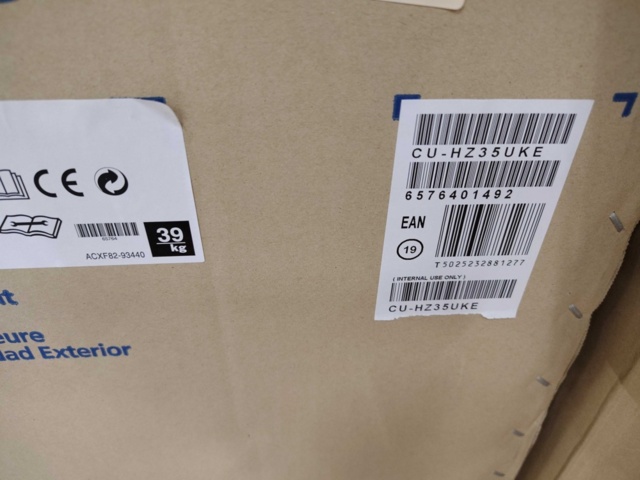 1447656-3 Utedel luft/luft-värmepump – Panasonic, CU-HZ35ZKE