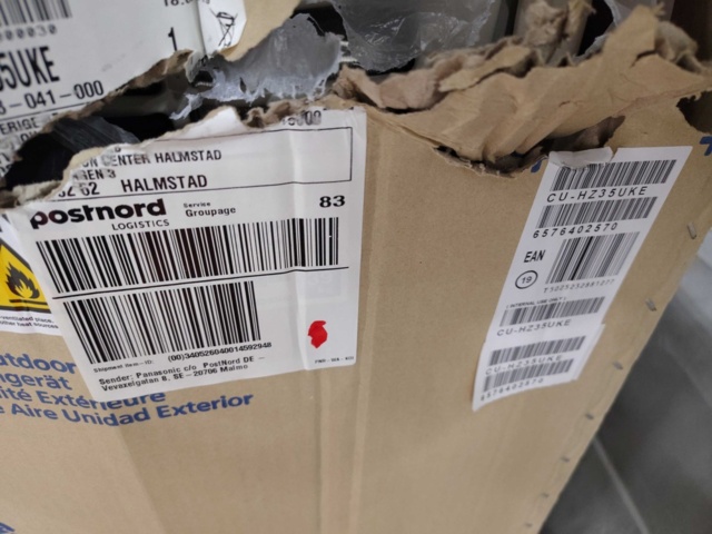 1447657-3 Utedel luft/luft-värmepump – Panasonic, CU-HZ35ZKE