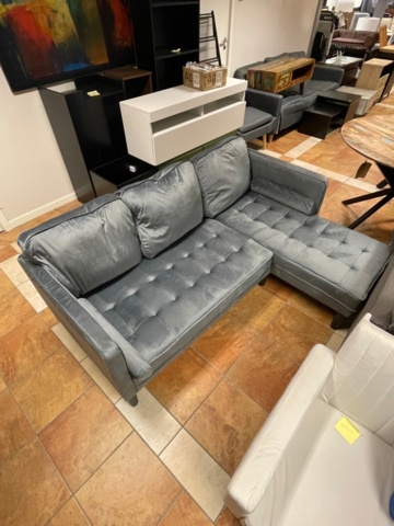 1365362-1 Velvet sofa bed