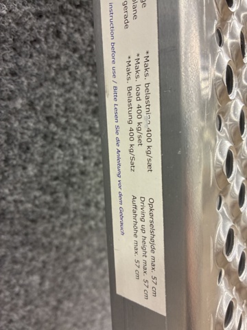 1460536-6 2 st Aluminiumramper Verzion 2000x200mm