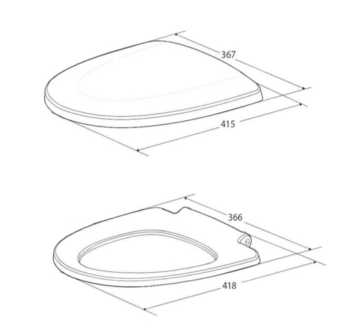 1447662-2 Toalettsitsar 2 st – Ifö Cera