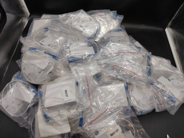 1447687-1 Fiberuttag med patchkablar, 46 st – väggmonterade uttag med SC-kontakter