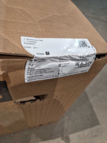 1460581-2 Frequency converter – Siemens Sinamics single motor module 132 a