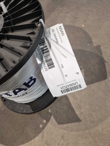 1460582-3 Cable on a roll - rutab, novosafe nistch 4q1, 100 meters