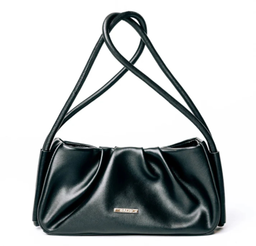 1460709-1 Leather handbag - Galio of Sweden, nested handles, flexible carrying style