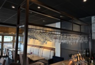 1442231 Glass rack for bar counter and large quantity of glass