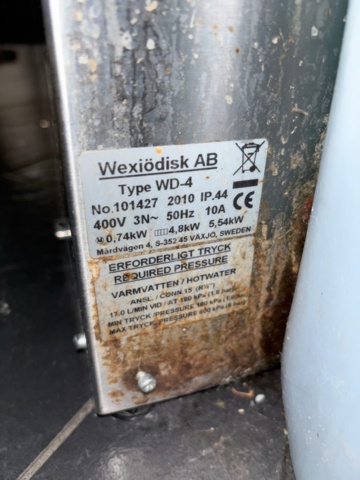 1442232-3 Dishwasher - Wexiö WD-4C