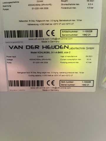 1455692-7 Röntgendiffraktometer – Bruker D8 Endeavor High Throughput XRD (2023) + Van der Heijden kylaggregat