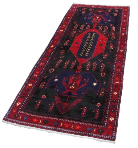 1446594-2 Handknuten Orientaliskt Matta Kurdistan 132x279cm (751698)