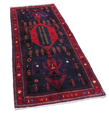 1446594-1 Handknuten Orientaliskt Matta Kurdistan 132x279cm (751698)