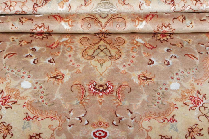 1446595-2 Handknuten Orientaliskt Patinamatta Tabriz 200x312cm (751774)