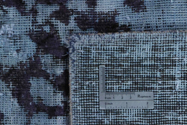 1446597-4 Handknuten Orientaliskt Vintagematta Mörkblå/Blå 250x342cm (751852)