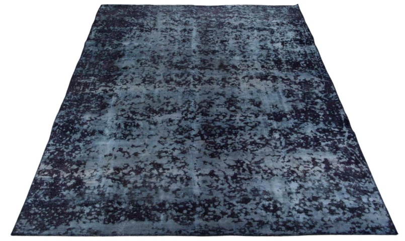 1446597-1 Handknuten Orientaliskt Vintagematta Mörkblå/Blå 250x342cm (751852)