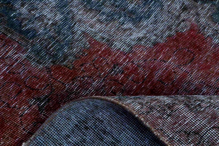 1446599-3 Handknuten Orientaliskt Vintagematta Röd/Grå 269x353cm (751862)