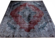 1446599 Handknuten Orientaliskt Vintagematta Röd/Grå 269x353cm (751862)