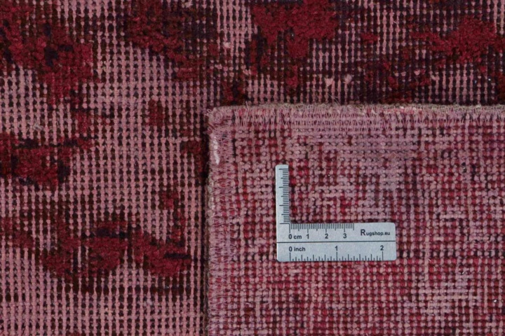 1446601-4 Handknuten Orientaliskt Vintagematta Röd 191x372cm (751866)