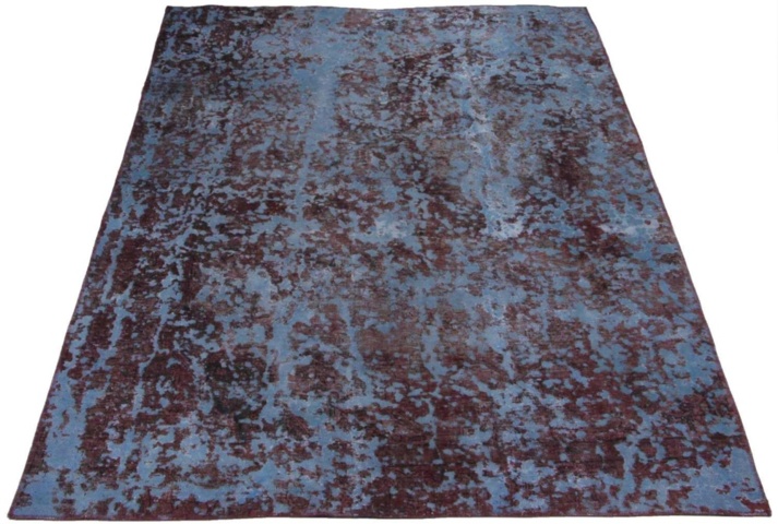 1446603-1 Handknuten Orientaliskt Vintagematta Blå/Brun 205x295cm (751874)