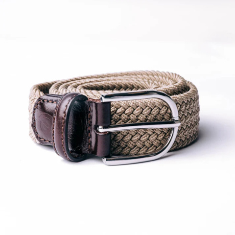 1460901-3 Belts, 5 pcs – Galio of Sweden, suede/leather/cotton, size 100