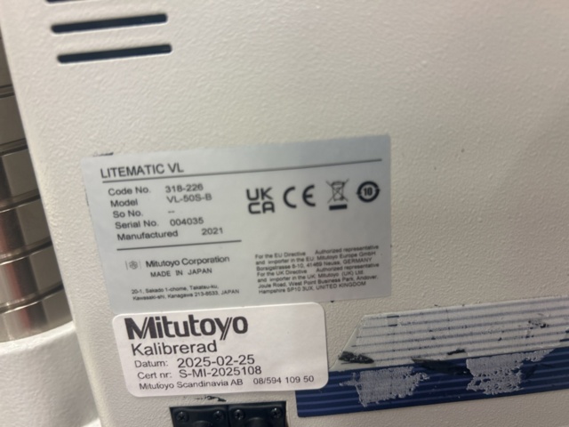 1435552-6 Mätinstrument - Mitutoyo Litematic VL-50S-B (2021)
