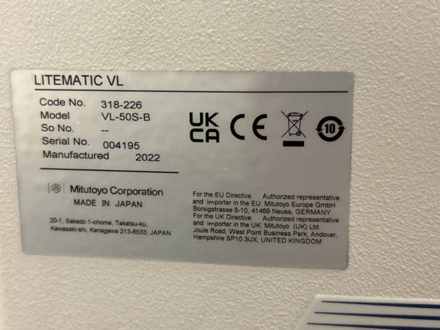 1435554-6 Mätinstrument - Mitutoyo Litematic VL-50S-B (2022)