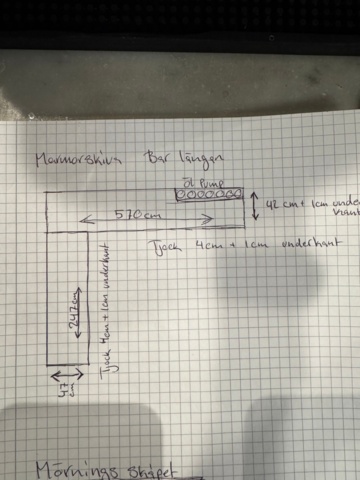 1460946-2 Bardiskskiva i italiensk marmor