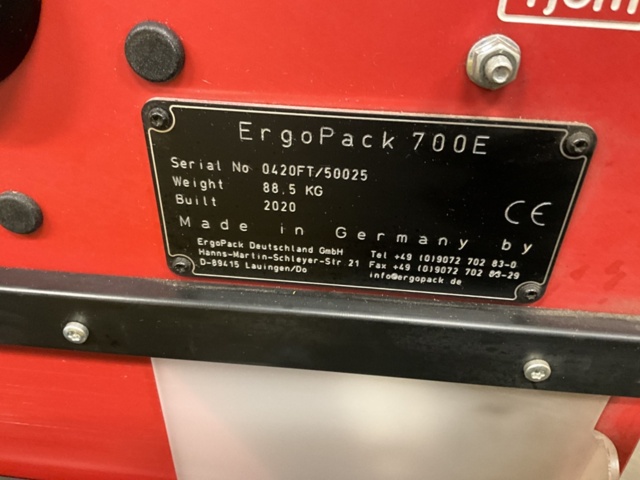 1406936-14 ERGOPACK 700E with strapping tool