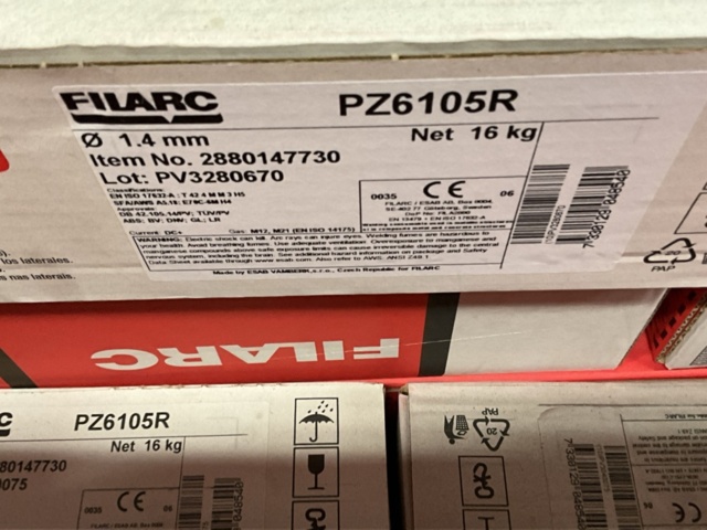 1406939-4 17 pcs. Package of welding wire FILARC PZ6105R 1.4 mm