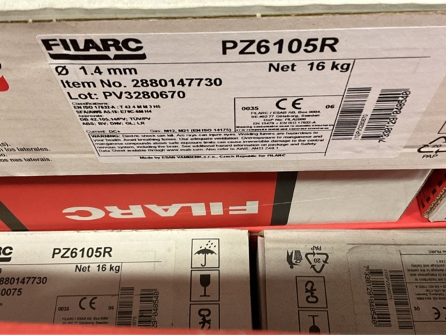 1406939-5 17 pcs. Package of welding wire FILARC PZ6105R 1.4 mm
