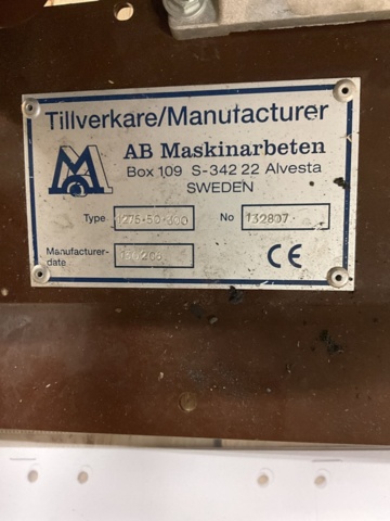 1406944-7 New belt sander Swede Grinder