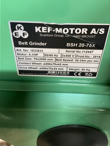 1406949-4 Belt sander BSH -20-75x