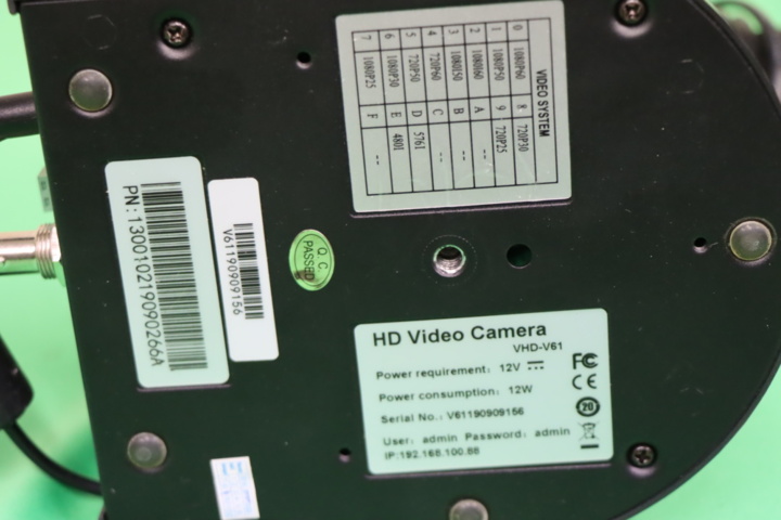 1295795-9 HD Video Conference Camera VHD-V61