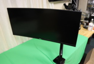 1295796 Välvd monitor/skärm Dell LCD 34 tum med stativ