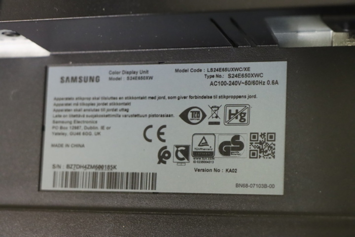 1295797-7 Skärm Samsung 24 tum