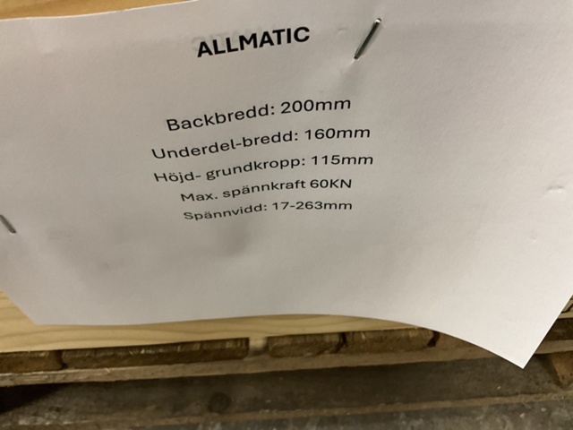 1406961-10 2 pcs. machine vise Allmatic