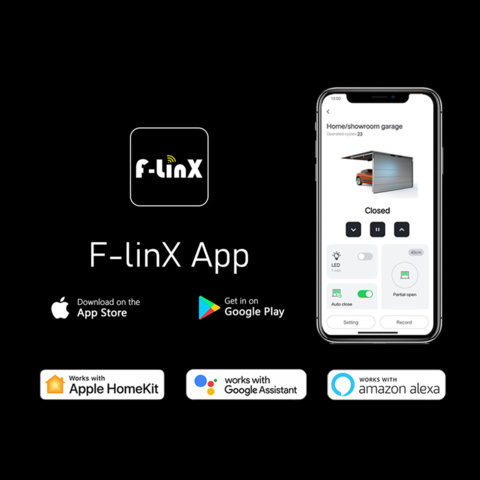 1461137-8 Nya/oanvända garagemotorer 10st - inklusive skenor med Wifi-styrning och APP styrning