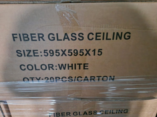 1461139-2 Complete suspended ceiling package white color with support structure 80m2